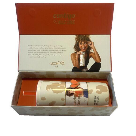 Contigo x Ally Love Tumbler 24oz Stainless Steel Insulated Autoclose w/Straw New - Picture 1 of 6